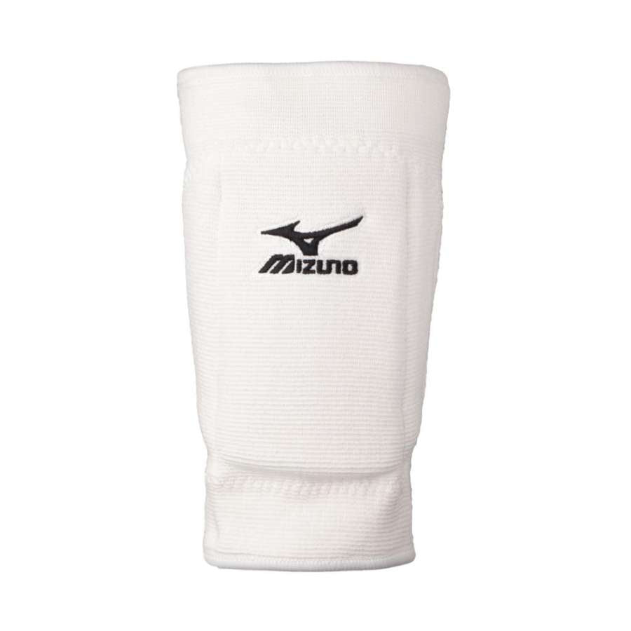 mizuno t10 plus kneedpad white rodilleras blancas volleyball elite sports carolina photo front
