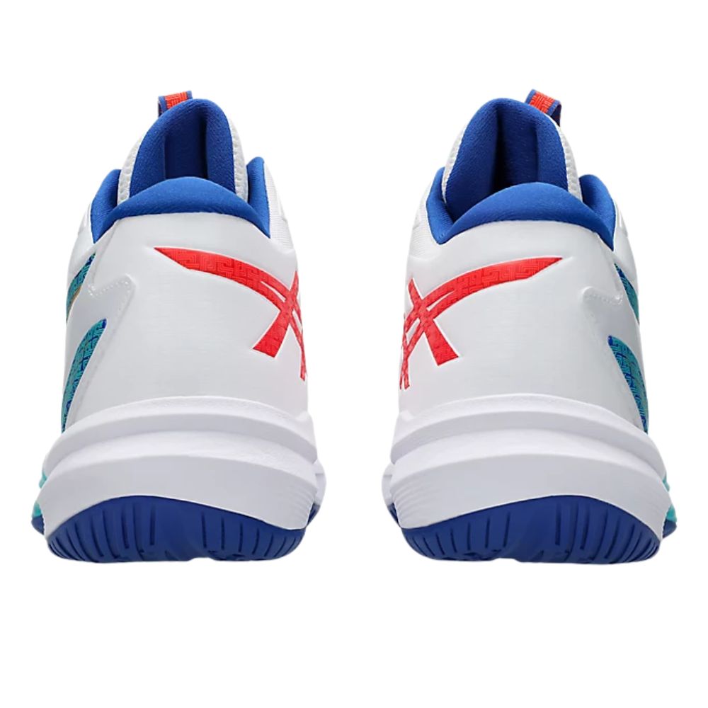 Asics SKY ELITE FF MT 3 Mens UNISEX Volleyball Shoes White Asics Blue